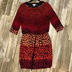 Red cocktail dress size 6.